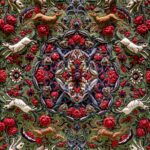 Handwoven Silk High-Relief Tabriz Rug